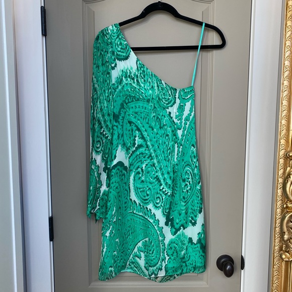 Milly Chiffon One Shoulder Dress - Picture 5 of 7